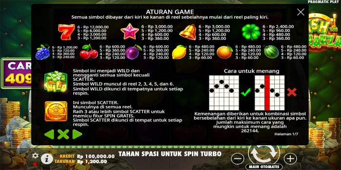 Simbol-dan-Nilai-Pembayaran-Slot-Cash-Bonanza